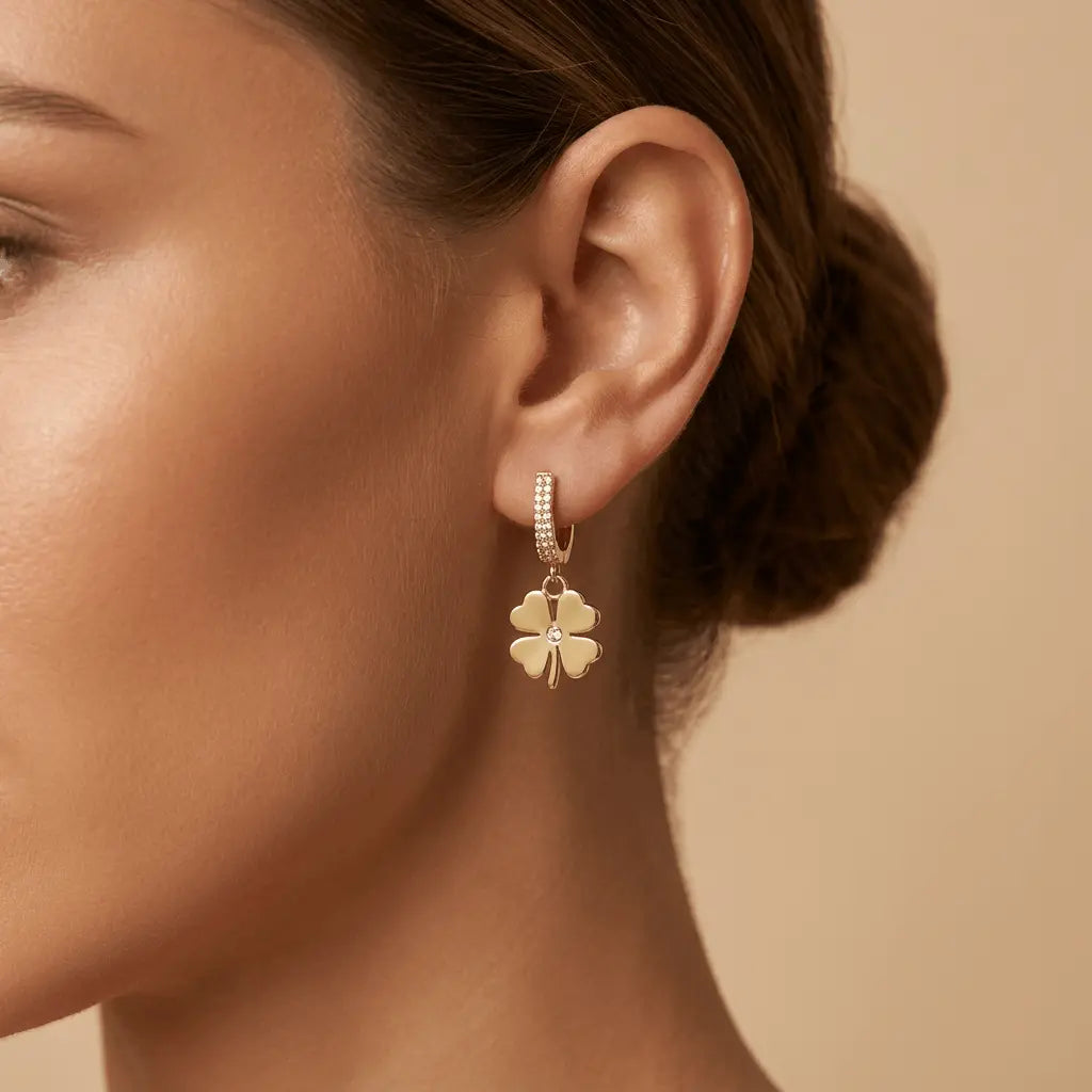 14K Gold Earrings | Handcrafted & UK Hallmarked Elegant Earrings - Majestic Jewellery