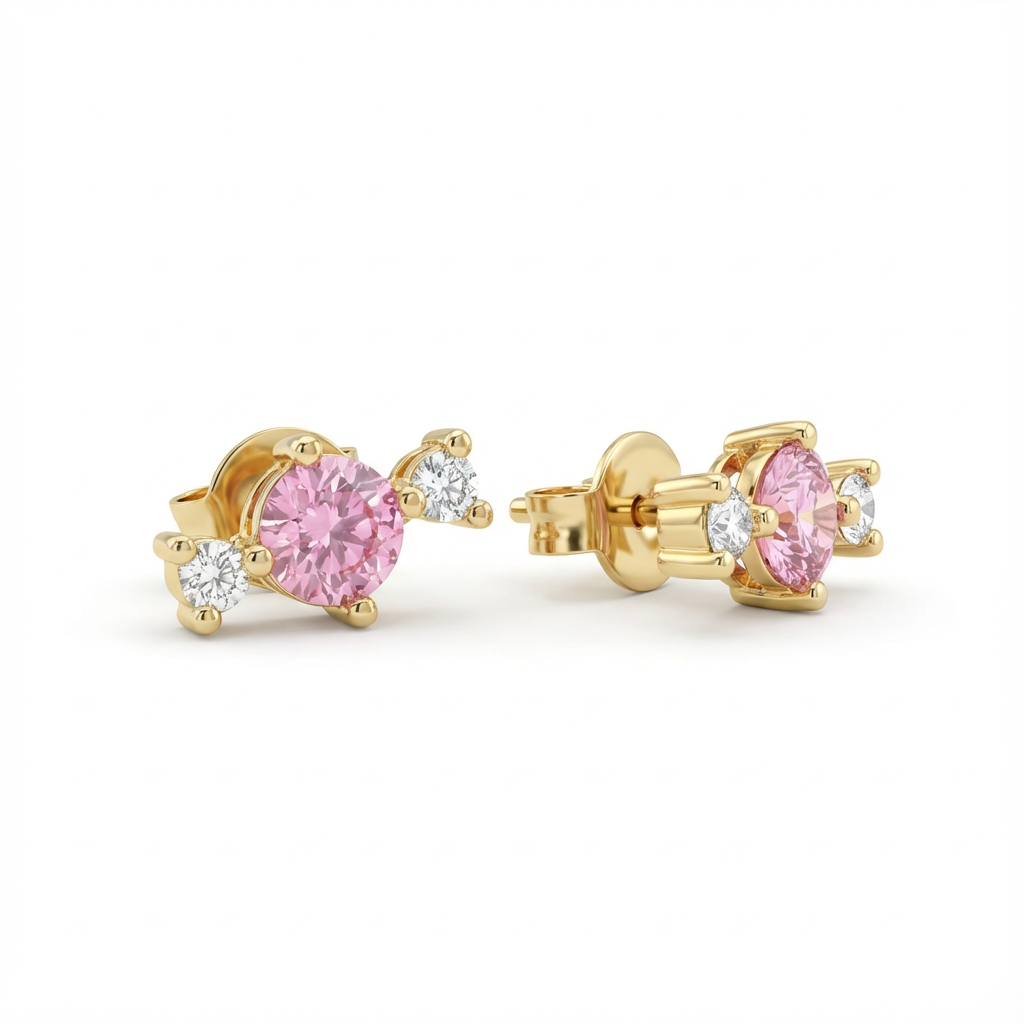 Blush Radiance Trio Earrings