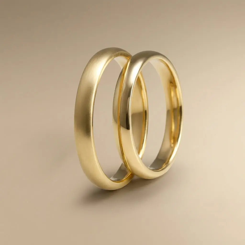 3mm Gold Wedding Band – gold ring in solid 9ct gold by Majestic Jewellery
