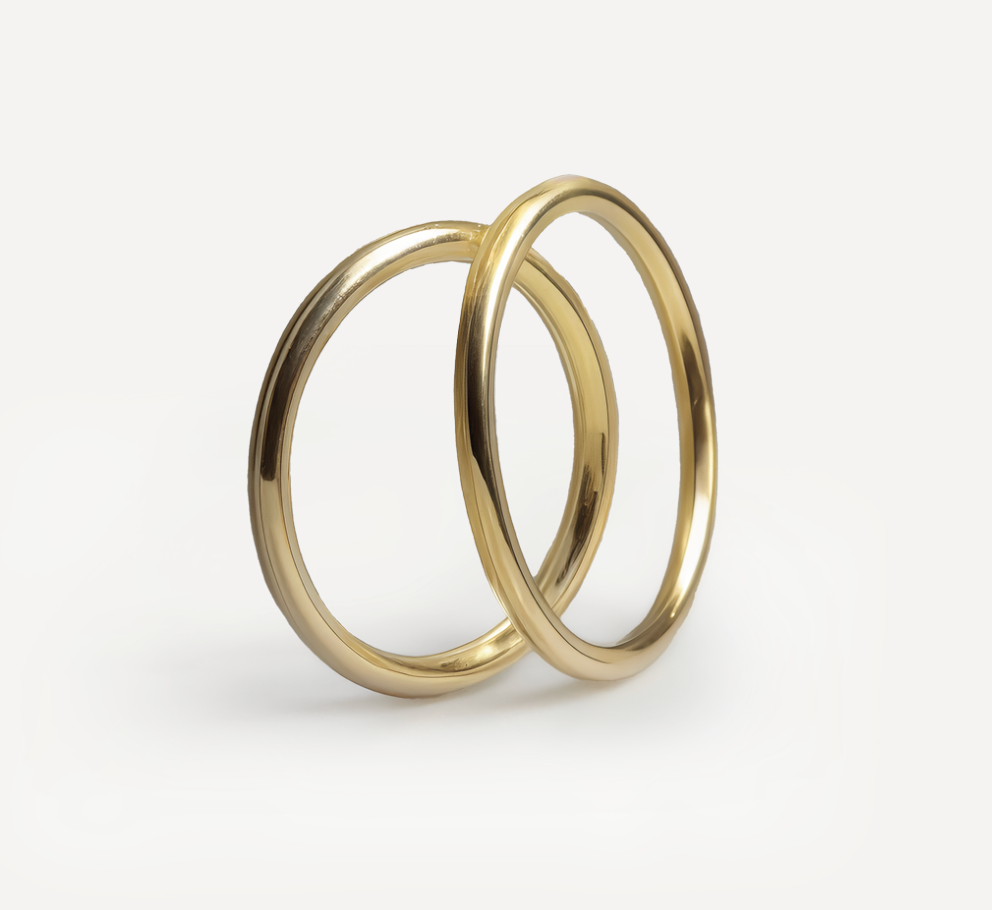 Majestic Classic Collection 14K Ehering — Elara 2mm