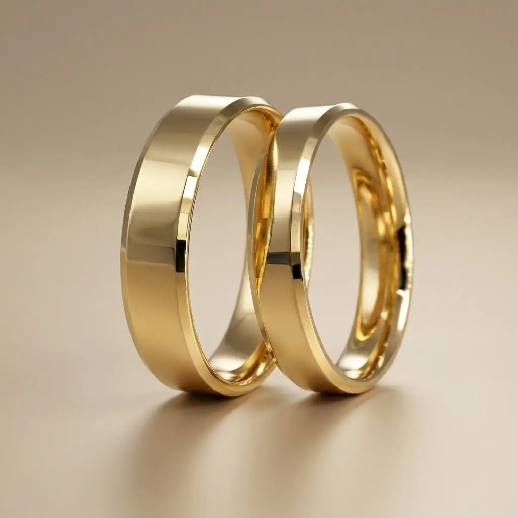 Majestic Classic Satin Edge 14K Gold Wedding Band — 5mm - Majestic Jewellery