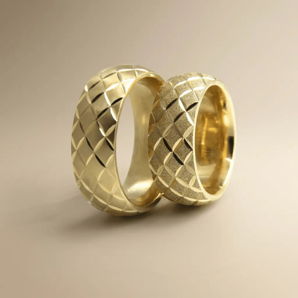 7mm Gold Wedding Band – gold ring in solid 9ct gold by Majestic Jewellery