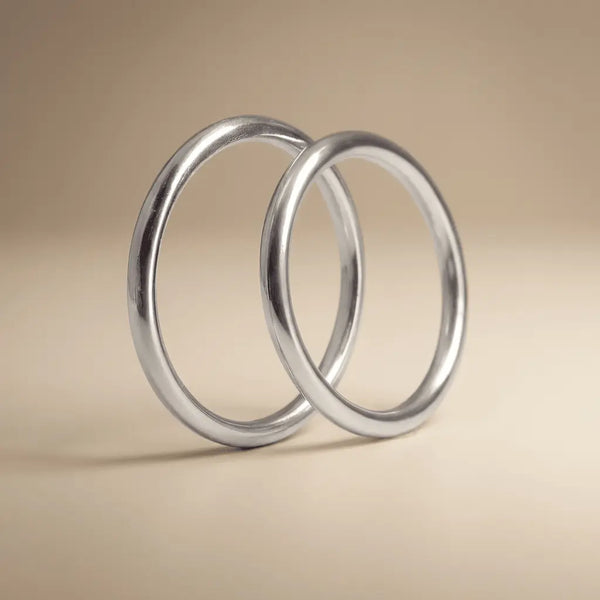 Majestic Pure Essentials 14K White Gold Wedding Band — Aurelion 2mm - Majestic Jewellery