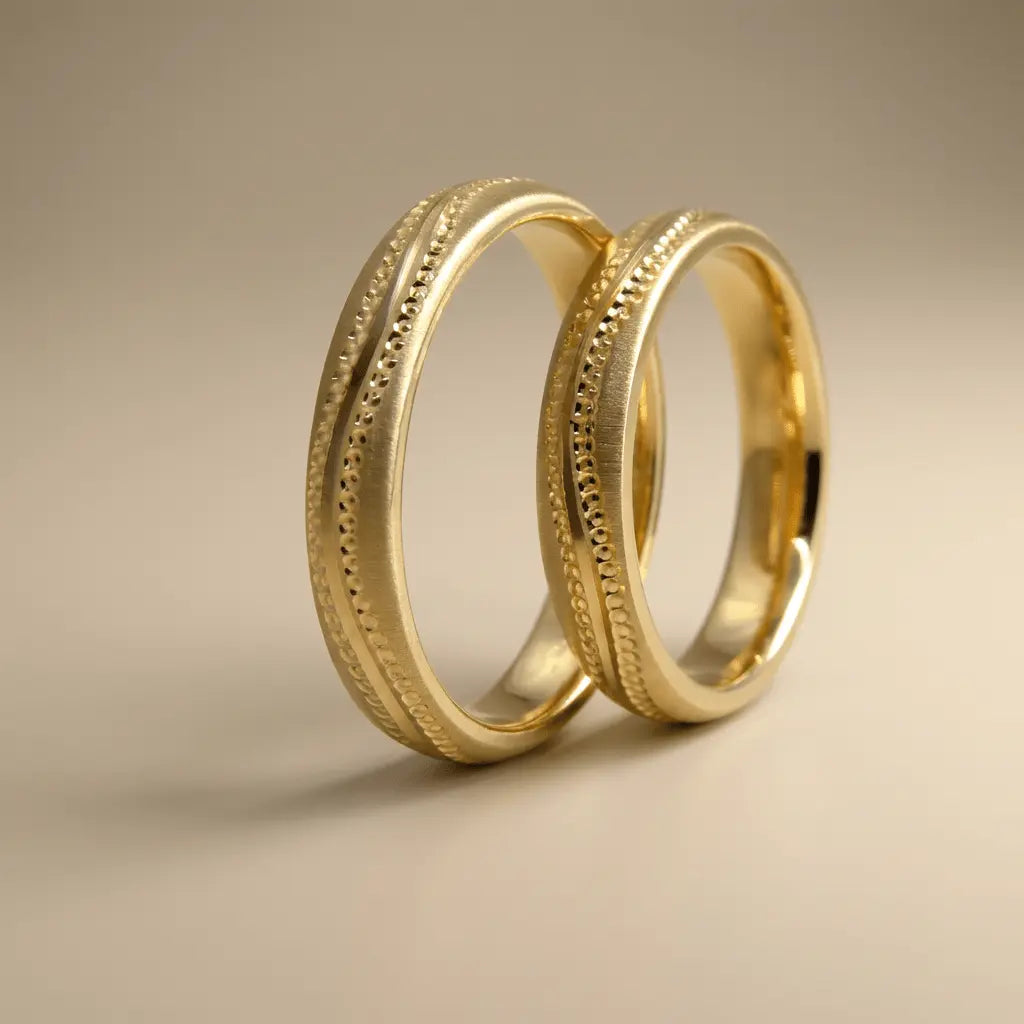 4mm Gold Wedding Band – gold ring in solid 9ct gold by Majestic Jewellery