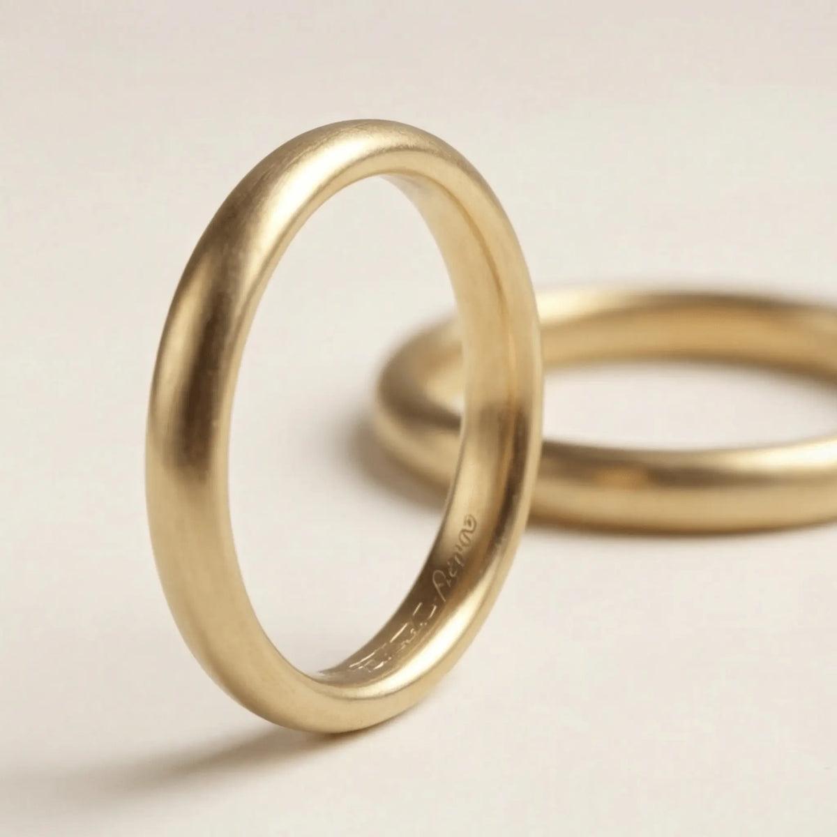 Classic Elara 2mm gold wedding band by Majestic Jewellery