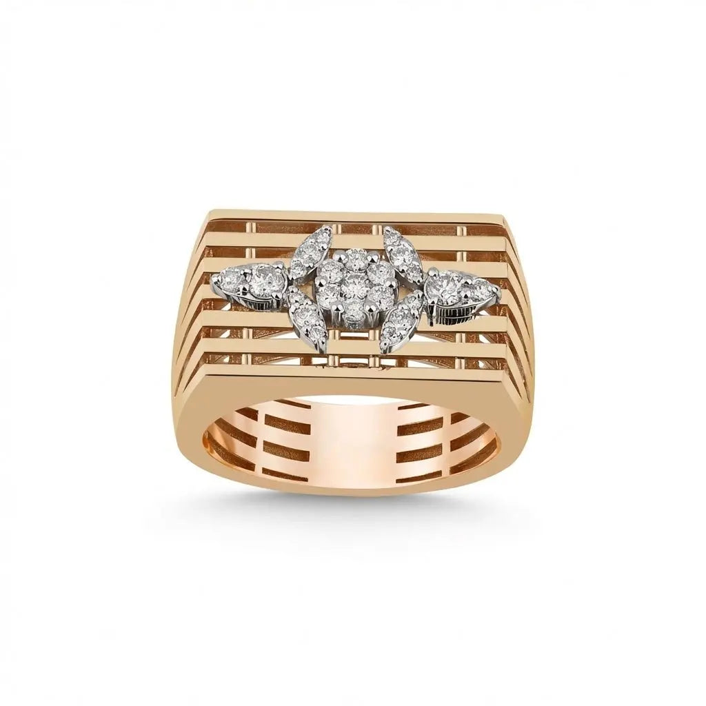 Marquise Cluster Diamond solid diamond ring by Majestic Jewellery