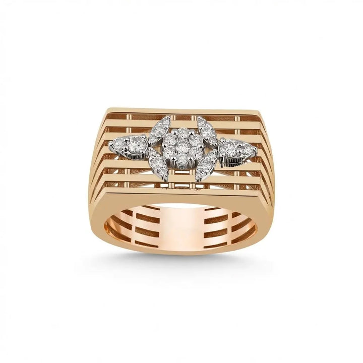 Marquise Cluster Diamond solid diamond ring by Majestic Jewellery