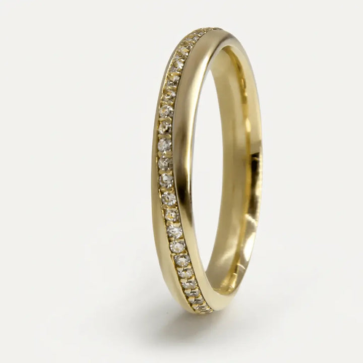 Majestic Diamond Line Collection 14K Diamond Wedding Band — Nova 3mm - Majestic Jewellery