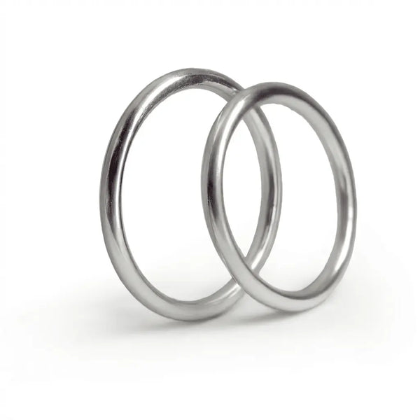 Majestic Pure Essentials 14K White Gold Wedding Band — Aurelion 2mm - Majestic Jewellery