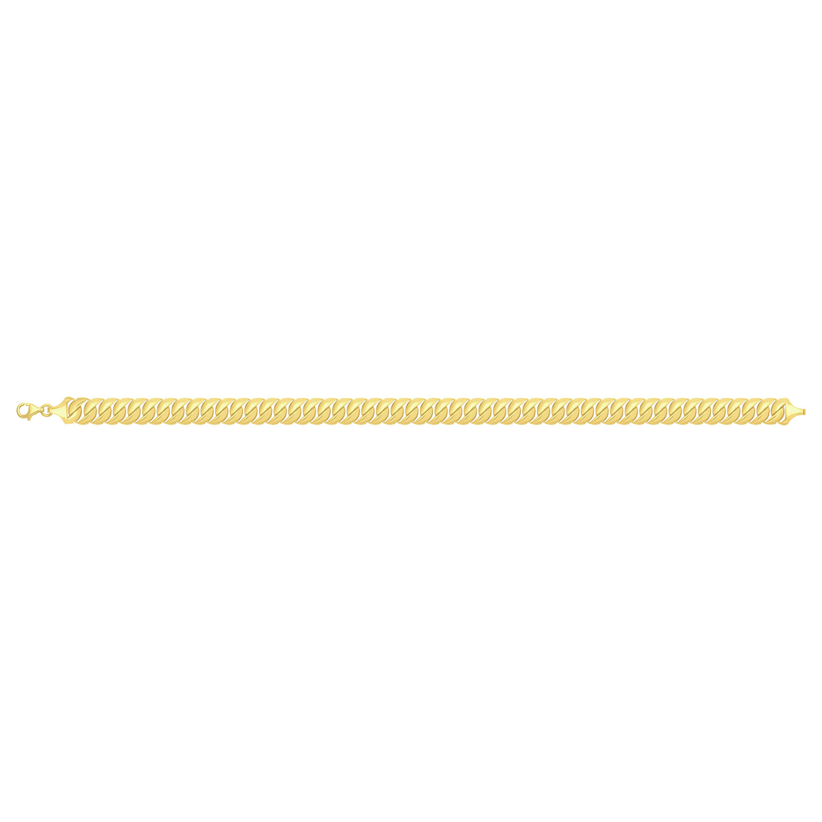 Solid gold braided bracelet, 5.30 g — shown square on a plain background.