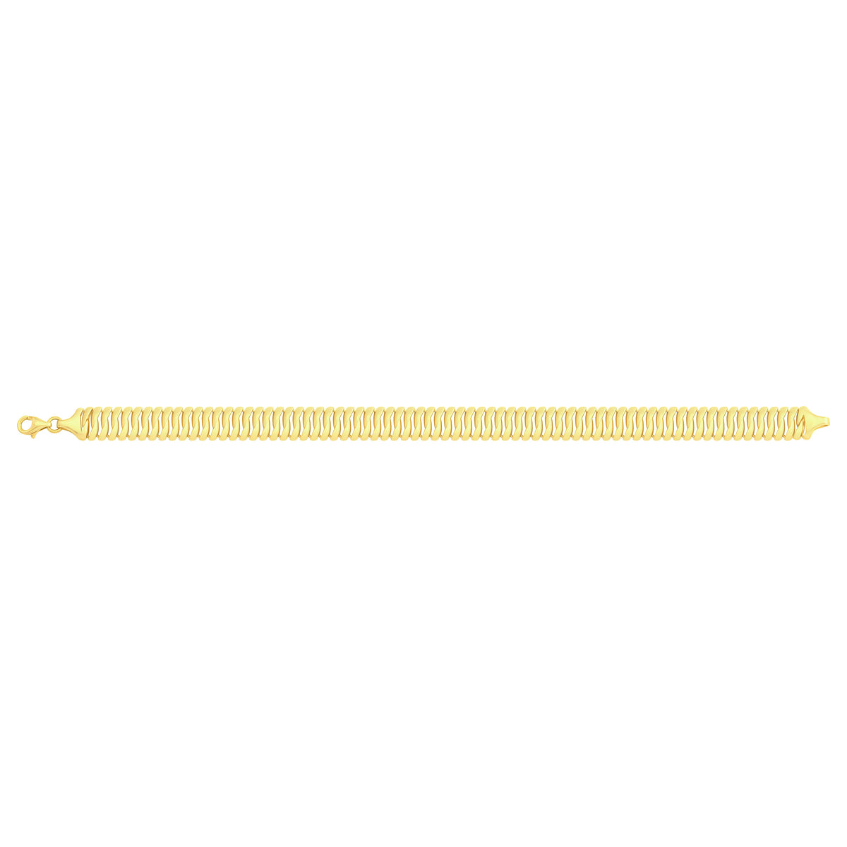 Solid gold braided bracelet, 15.40 g — shown square on a plain background.