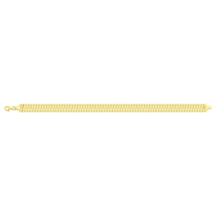 Solid gold braided bracelet, 15.40 g — shown square on a plain background.