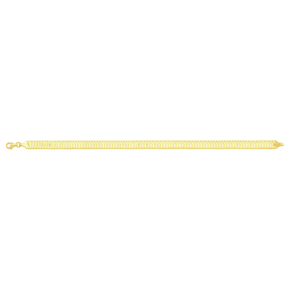 Solid gold braided bracelet, 7.20 g — shown square on a plain background.