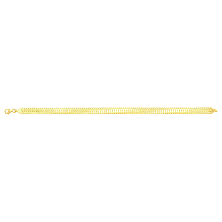 Solid gold braided bracelet, 7.20 g — shown square on a plain background.