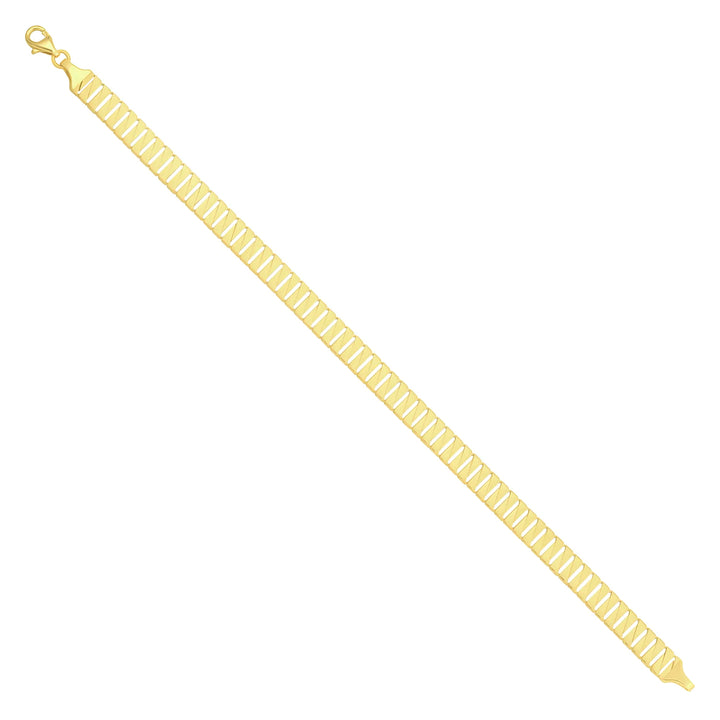 Solid gold braided bracelet, 7.55 g — shown at an angle across the frame.