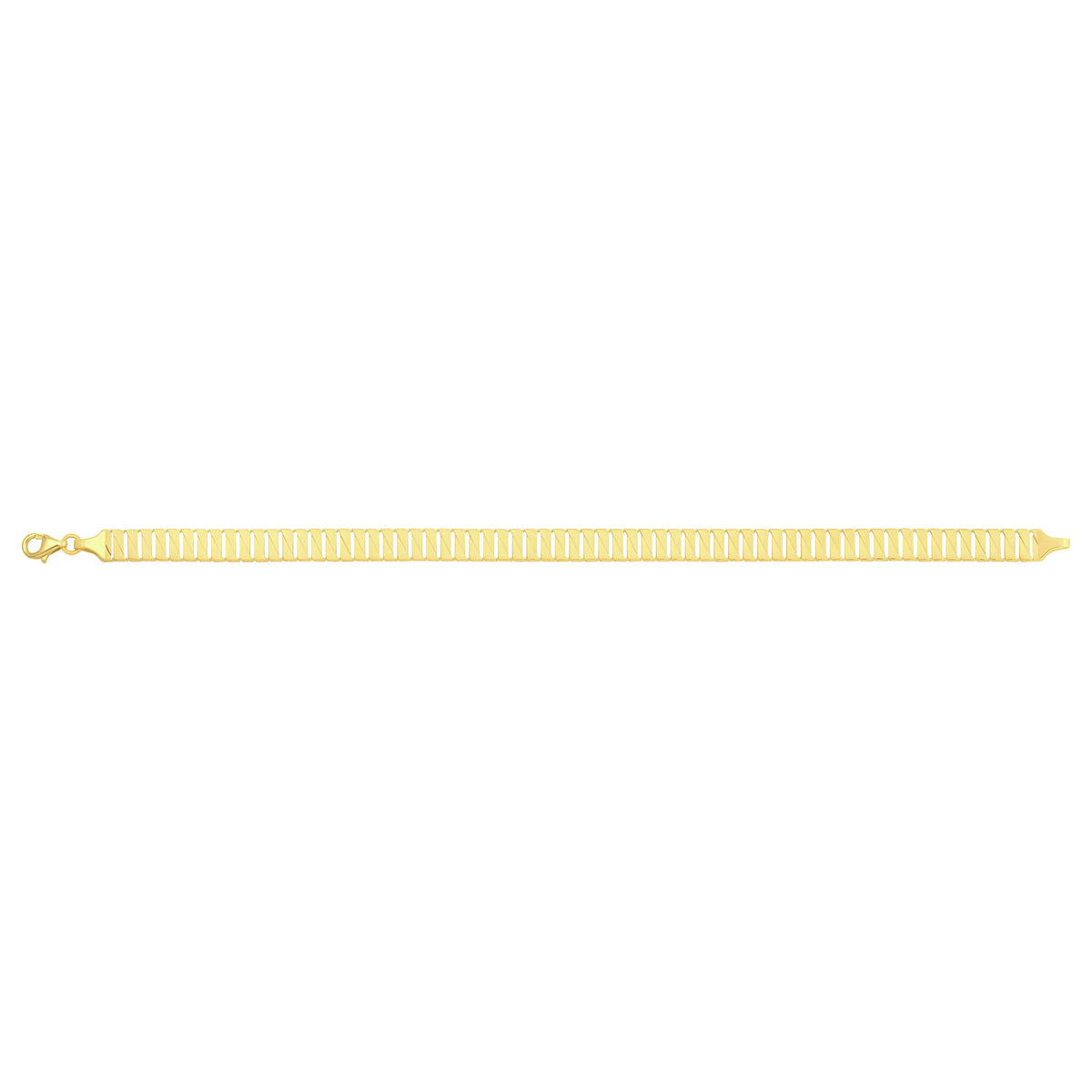 Solid gold braided bracelet, 7.55 g — shown square on a plain background.
