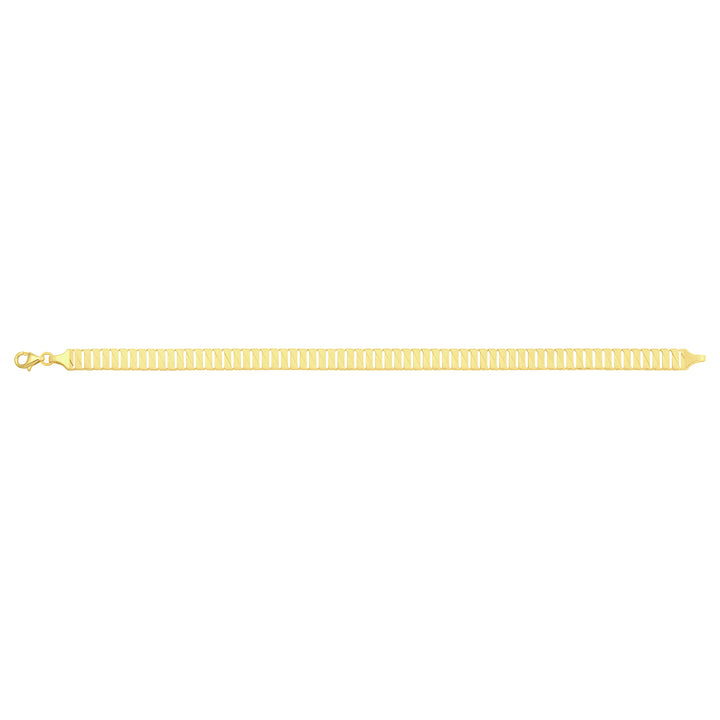 Solid gold braided bracelet, 7.55 g — shown square on a plain background.