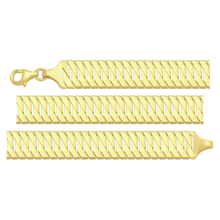 Solid gold braided bracelet, 11.45 g — shown in three rows across the frame.
