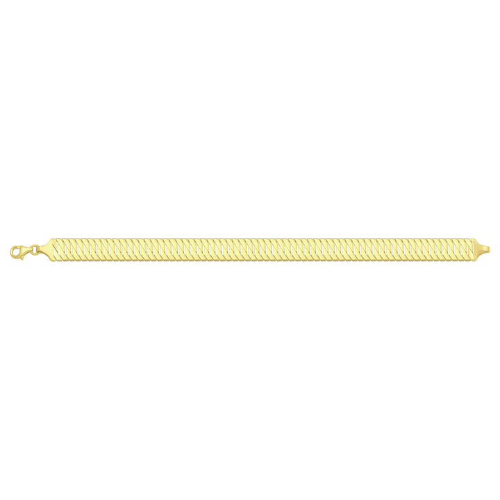 Solid gold braided bracelet, 11.45 g — shown square on a plain background.