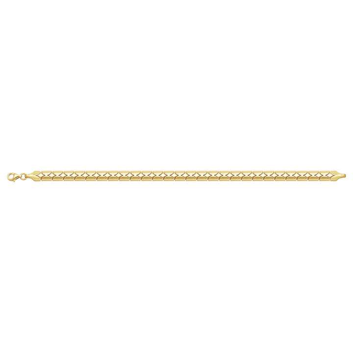 Solid gold braided bracelet, 7.35 g — shown square on a plain background.