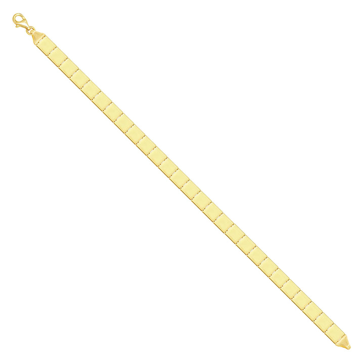 Solid gold id bracelet, 7.80 g — shown at an angle across the frame.