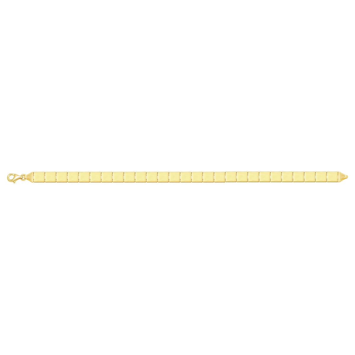 Solid gold id bracelet, 7.80 g — shown square on a plain background.