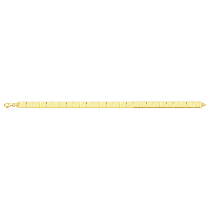 Solid gold id bracelet, 7.80 g — shown square on a plain background.