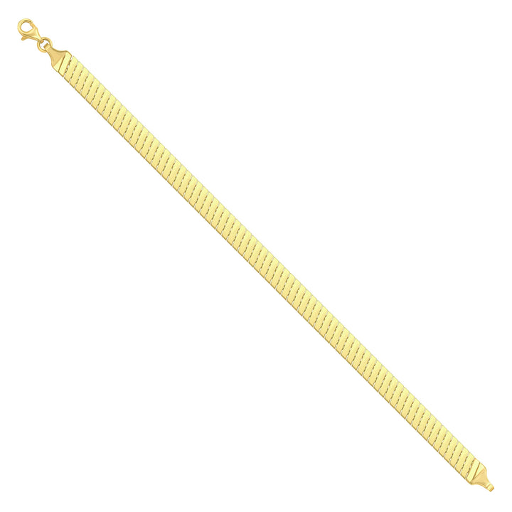 Solid gold braided bracelet, 7.75 g — shown at an angle across the frame.