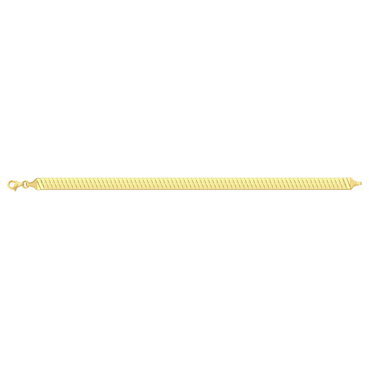 Solid gold braided bracelet, 7.75 g — shown square on a plain background.