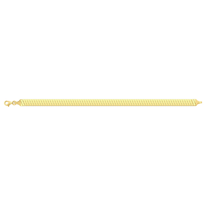Solid gold braided bracelet, 7.75 g — shown square on a plain background.