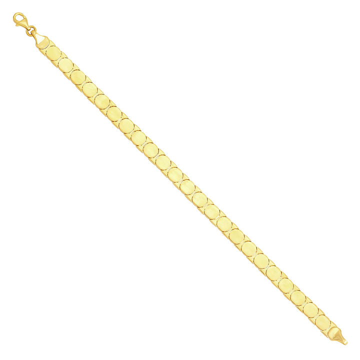 Solid gold id bracelet, 6.20 g — shown at an angle across the frame.