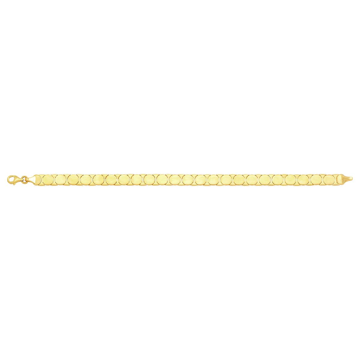 Solid gold id bracelet, 6.20 g — shown square on a plain background.