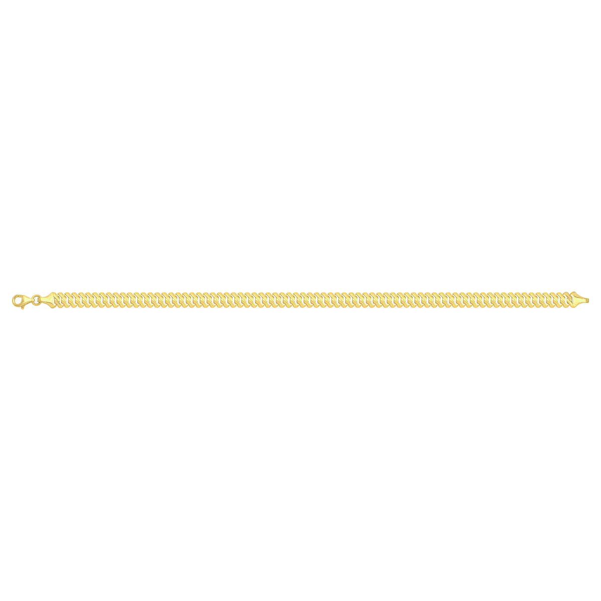 Solid gold braided bracelet, 6.00 g — shown square on a plain background.