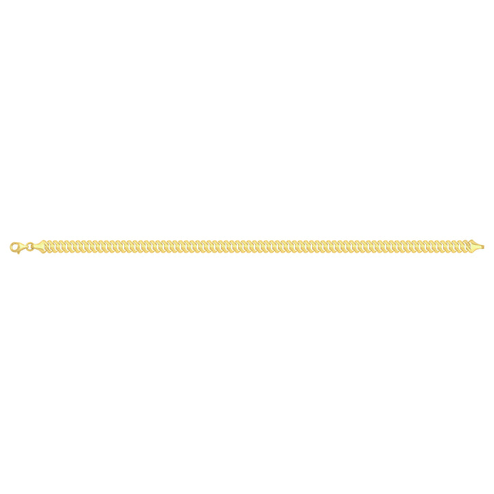 Solid gold braided bracelet, 6.00 g — shown square on a plain background.