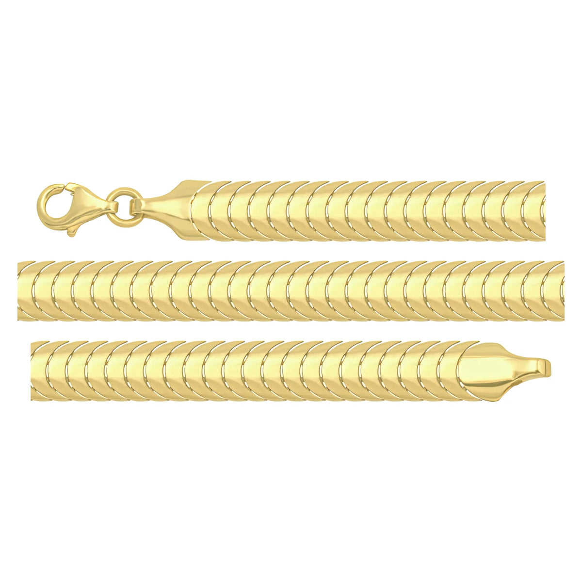 Solid gold braided bracelet, 7.50 g — shown in three rows across the frame.