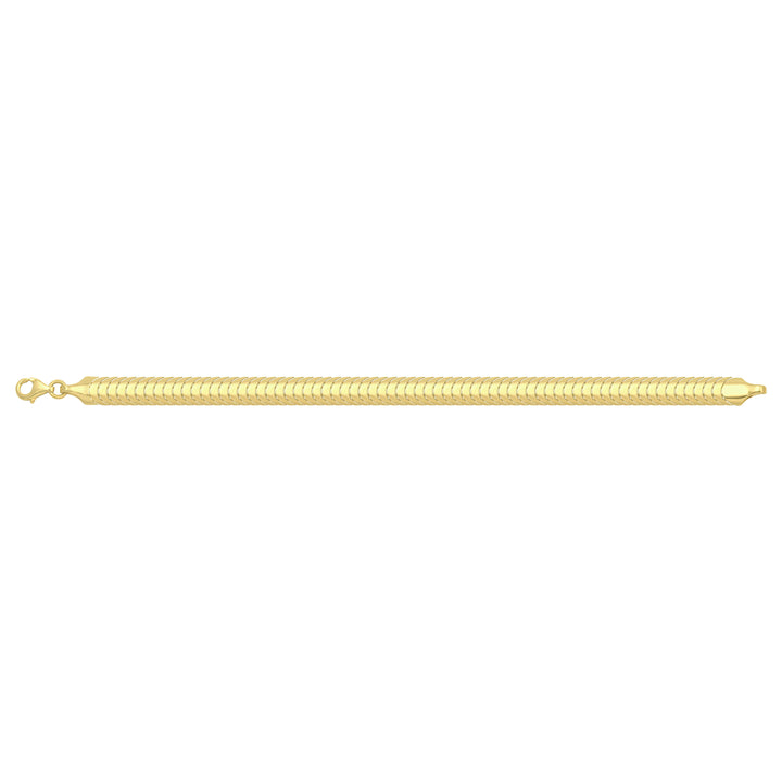Solid gold braided bracelet, 7.50 g — shown square on a plain background.