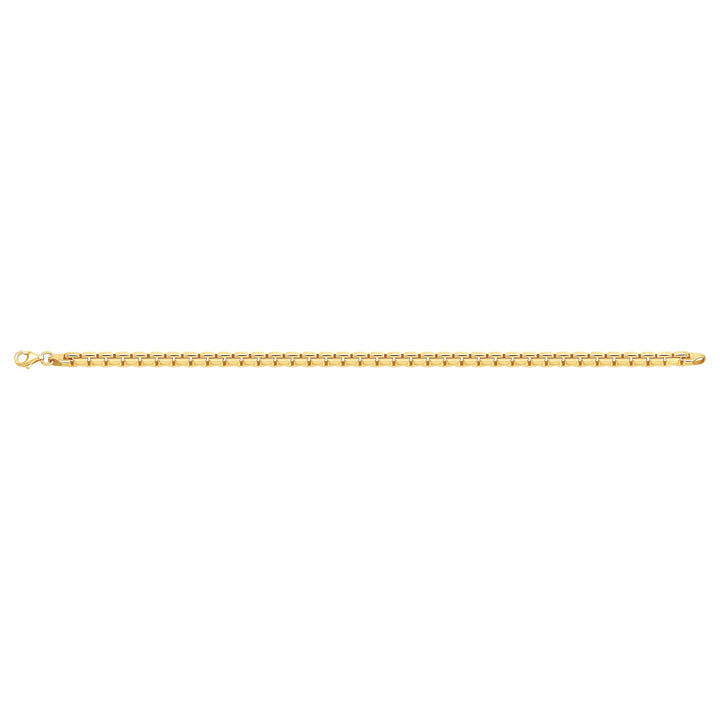 Solid gold bar link bracelet, 8.20 g — shown square on a plain background.