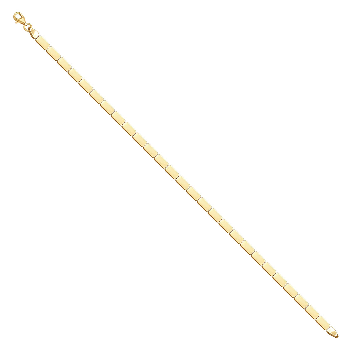 Solid gold id bracelet, 7.00 g — shown at an angle across the frame.