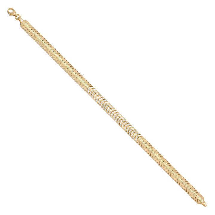 Solid gold braided bracelet, 10.20 g — shown at an angle across the frame.