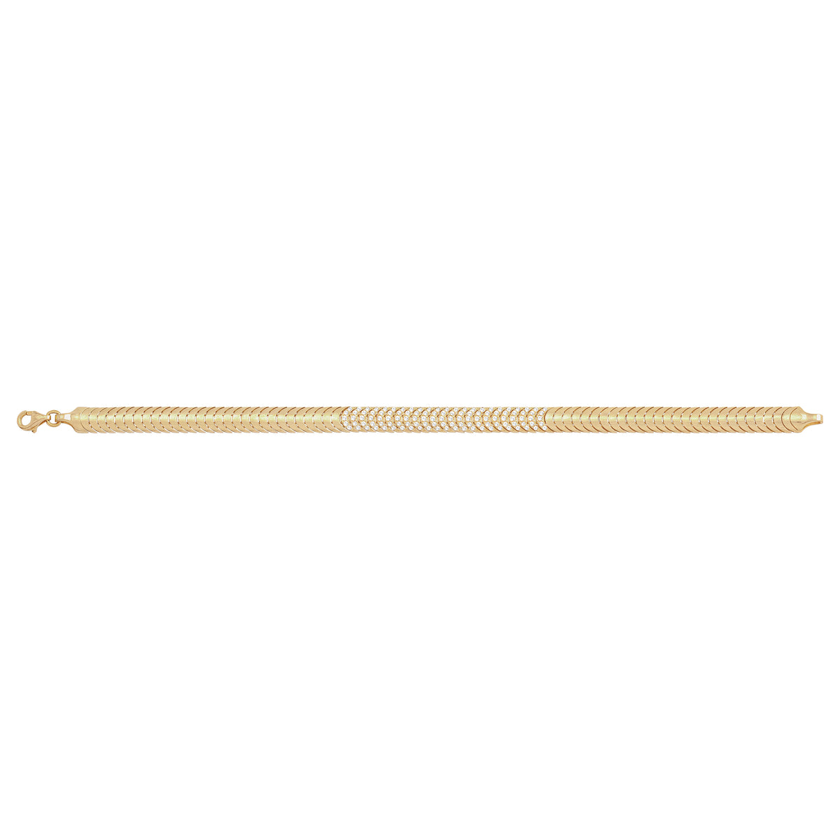 Solid gold braided bracelet, 10.20 g — shown square on a plain background.