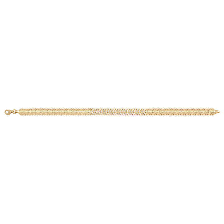 Solid gold braided bracelet, 10.20 g — shown square on a plain background.