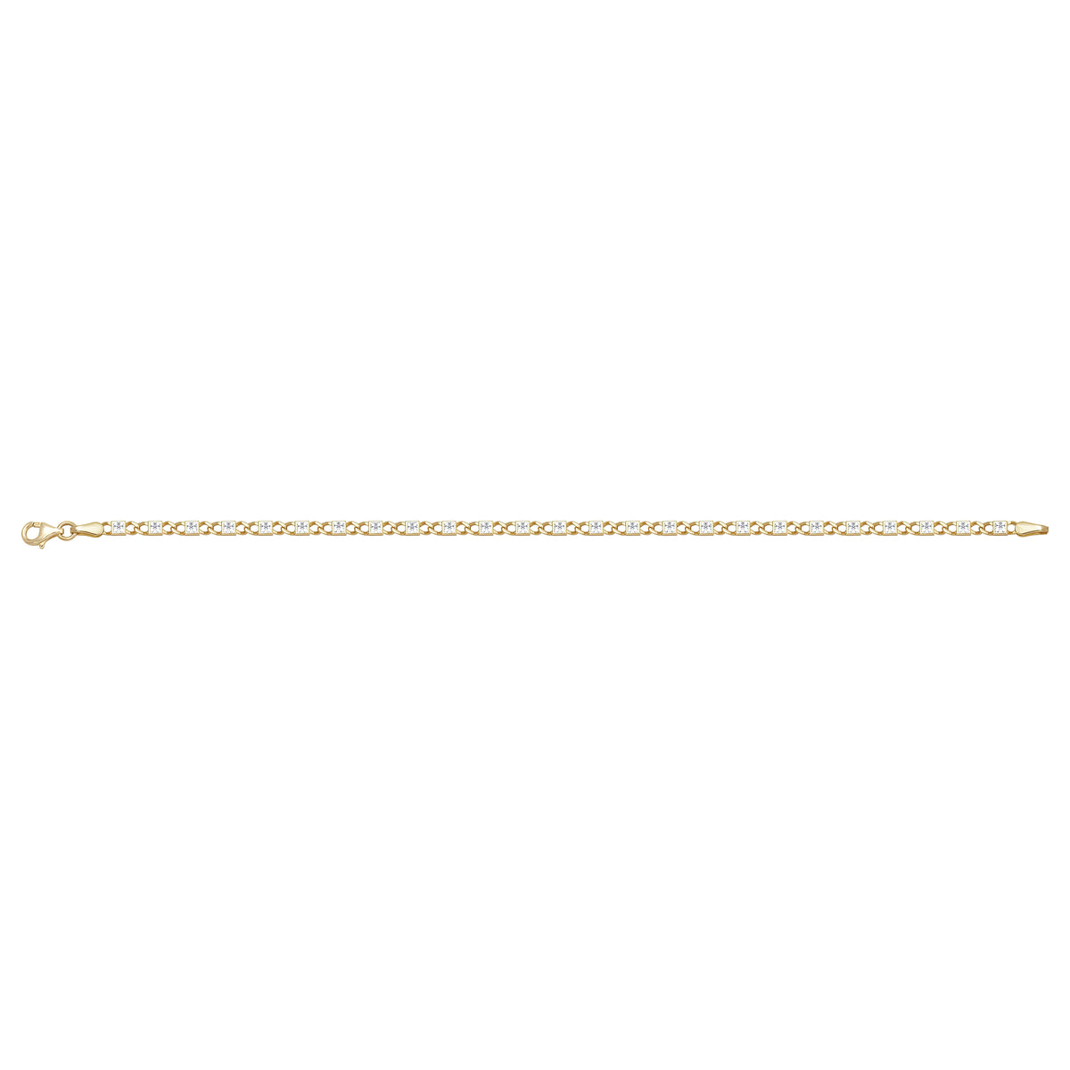 Solid gold mariner bracelet, 4.85 g — shown square on a plain background.