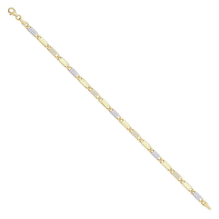 Solid gold id bracelet, 7.00 g — shown at an angle across the frame.