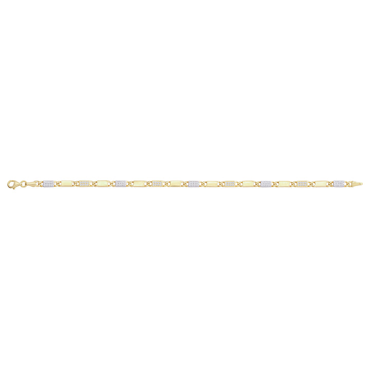 Solid gold id bracelet, 7.00 g — shown square on a plain background.
