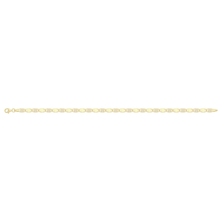 Solid gold mariner bracelet, 5.45 g — shown square on a plain background.