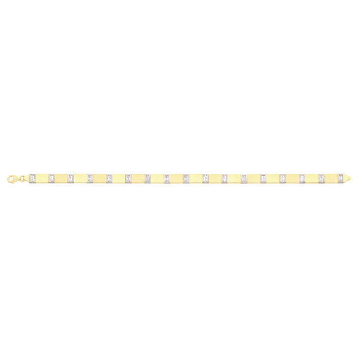 Solid gold id bracelet, 11.35 g — shown square on a plain background.