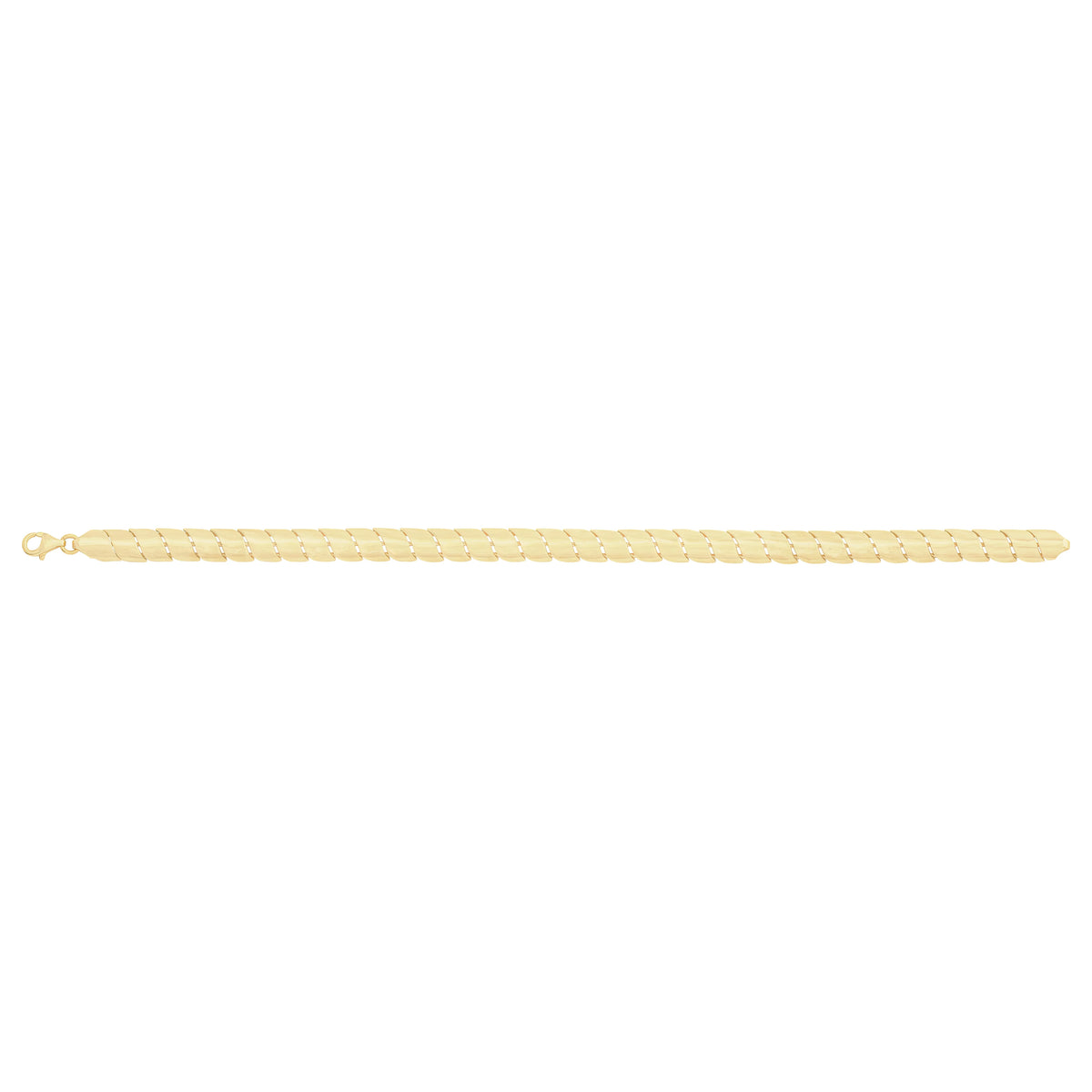 Solid gold braided bracelet, 10.60 g — shown square on a plain background.