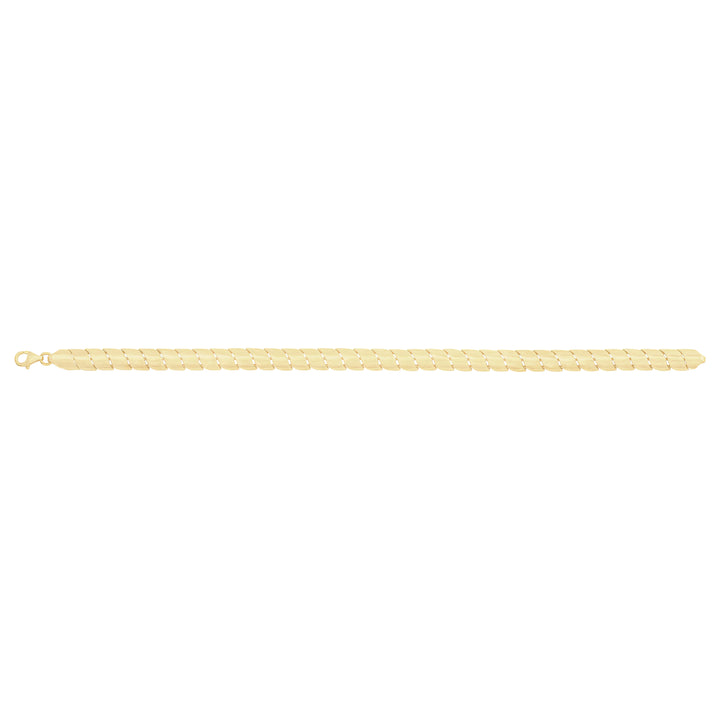 Solid gold braided bracelet, 10.60 g — shown square on a plain background.