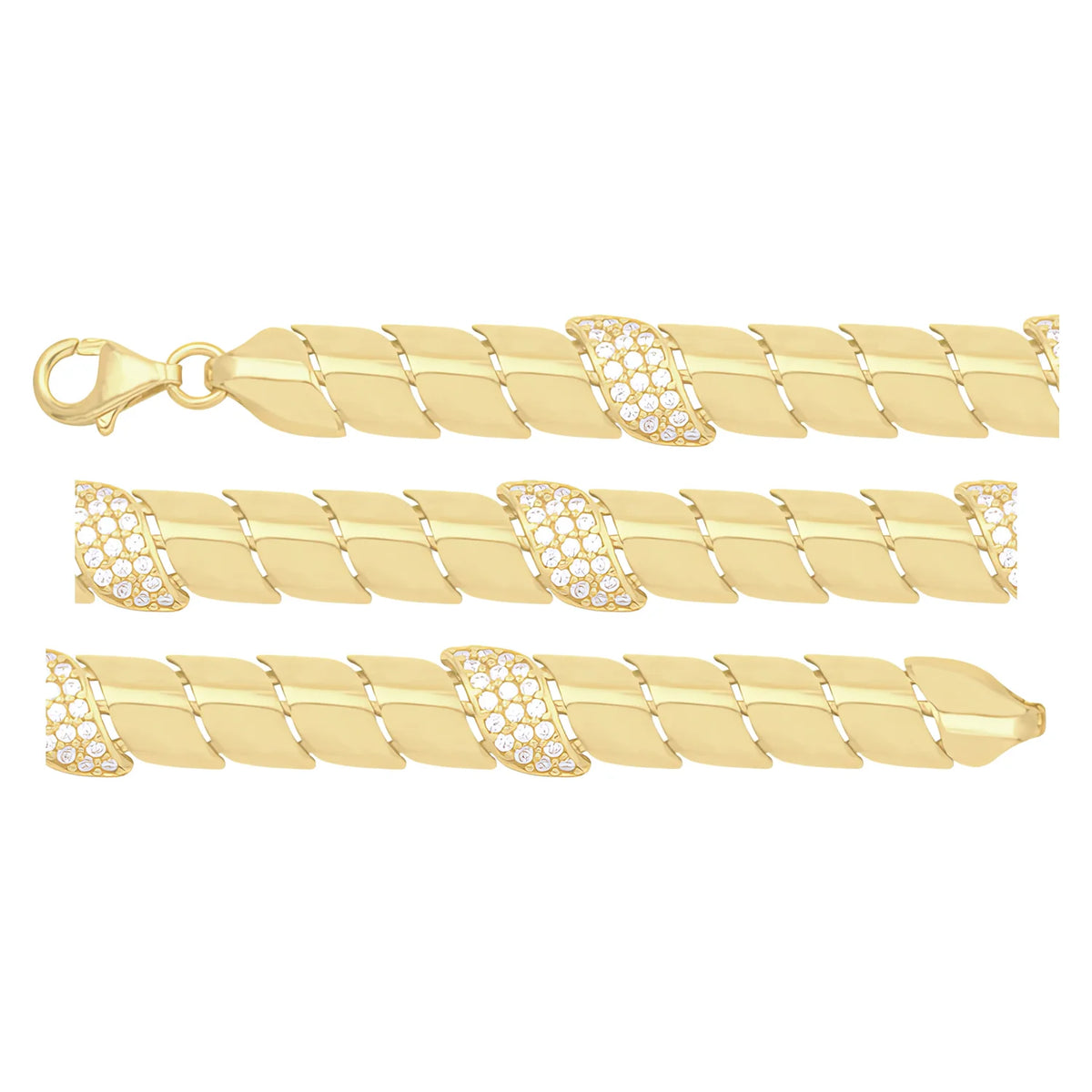 Solid gold braided bracelet, 10.00 g — shown in three rows across the frame.