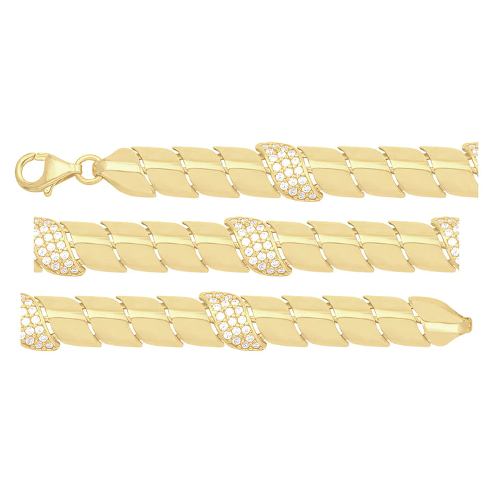 Solid gold braided bracelet, 10.00 g — shown in three rows across the frame.